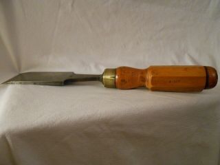 Vintage 2 " Wood Chisel By Charles Taylor Sheffield,  Cast Steel,  Rare Item.