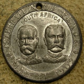 Great Britain: 1902 Boer War Peace Medal: Roberts & Kitchener Rare
