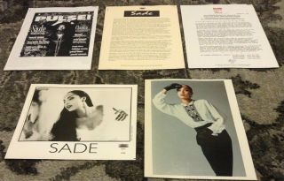 Sade Very Rare 1992 Epic Love Deluxe Press Kit Photos R&b Soul