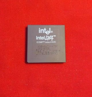 Intel 486dx4 100 Mhz A80486dx4 - 100 Sk050 Socket 3 ✅ Rare Collectible Gold Scrap
