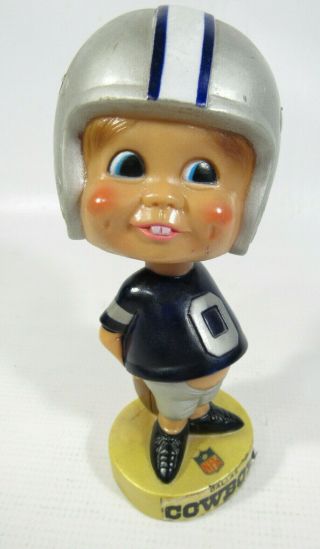 Vintage 1975 Rare Dallas Cowboys Bobble Head Nfl Football