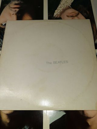 1968 Beatles White Album With Poster And Photo Inserts Wow Rare Vinyl Record
