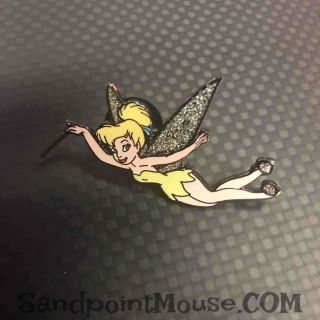 Rare Disney Le Dlr Passholder Tinker Bell Glitter Pin (uz:5750)