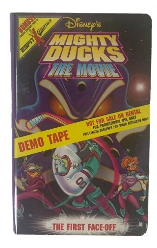 Rare Demo Tape Disney’s Mighty Ducks The Movie: The First Face - Off (vhs,  1997)