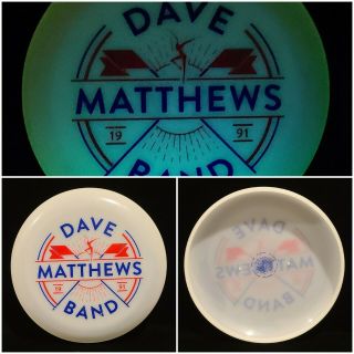 Vintage Dave Matthews Band 1991 Glow In The Dark Frisbee Gitd Rare