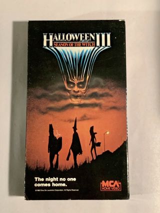 Halloween 3 - Season Of The Witch Vhs - Rare Horror - Vintage Classic