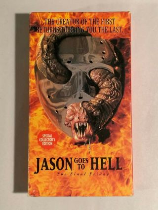 Friday The 13th Jason Goes To Hell Vhs Horror Line Home Video Htf Rare