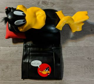 Rare Daffy Duck Vinyl Plush Remote Control Holder,  Looney Tunes Warner Bros 1997