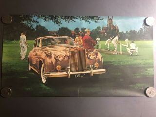 1962 Rolls Royce Silver Cloud Ii Sedan Picture,  Print,  Poster Rare Awesome