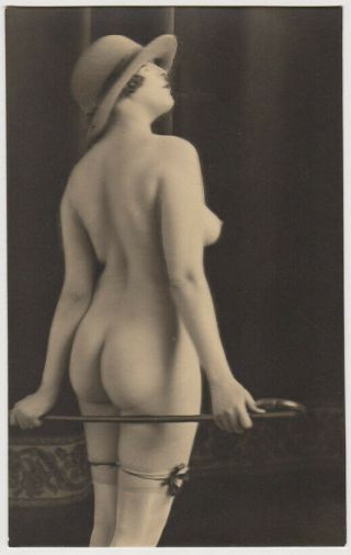 Rare 1920s Austrian Nude,  Rear View,  Rppc