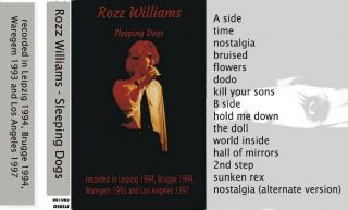 Rozz Williams Sleeping Dogs Fun Tape Rare Recordings In Belgium And Los Angeles