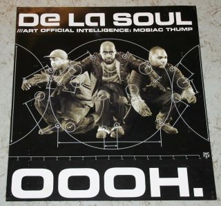 De La Soul Art Official Intelligence Oooh Rap Hip Hop Street Promo Poster Rare,