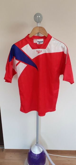 Reebok Football Soccer Shirt Jersey Rare Retro Vintage Short Sleeves M Medium