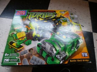 Rare 2003 Mega Bloks 1411 Teenage Mutant Ninja Turtles Battle Shell Bridge