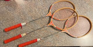 Vintage Superstar Badminton Rackets By Diversified Products Corp.  Set Of 3 Rare