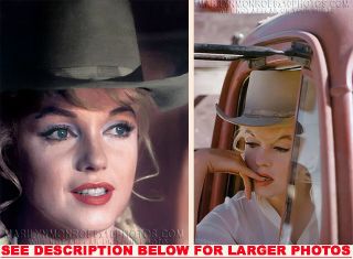Marilyn Monroe Sexy In Cowboy Hat (2) Rare 8x10 Photos