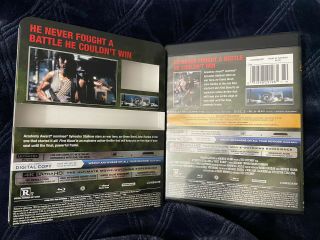 Rambo First Blood 4K ULTRA HD,  Blu Ray (NO Digital) w/ RARE OOP SLIPCOVER, 2