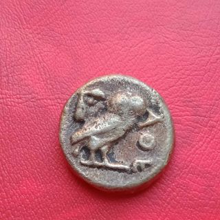 Unresearched Ancient Greek Silver Drachm Attica Owl Coin Rare Coin 20.  7g