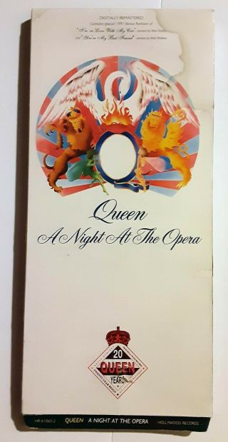Queen “a Night At The Opera” Very Rare Longbox Cd From Usa Freddie Mercury