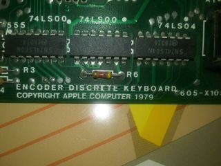 Vintage Keyboard Encoder Board For Apple Ii Computer Ii,  Rare 1979 Version