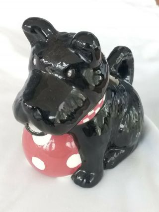 Mary Engelbreit 2001 Rare Henry The Scottie Terrier With Ball Creamer By Enesco