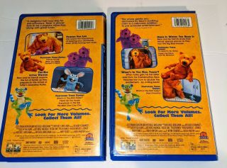 Bear In The Big Blue House Volume 1&2 (VHS,  1998) RARE Blue Hard Clamshell 2