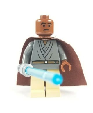 Rare Lego Star Wars Light Up Mace Windu Sw0133 Blue Lightsaber 7261