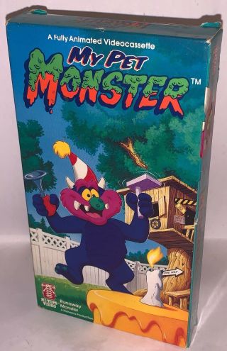 My Pet Monster Volume 6 Runaway Monster (vhs,  1988) Very Rare