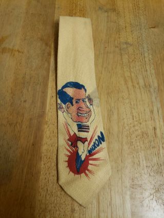 Vintage Richard Nixon " Superman " Tie Very Rare And Very Cool Election Time