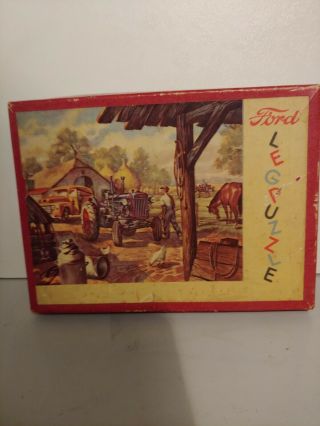Rare Antique Ford Puzzle,  1950 