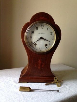 Antique Seth Thomas 8 Day,  Florence,  Mahagony Wood Case Mantel Clock,  1905