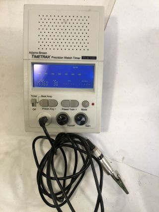 Timetrax Model 1000 Watch Clock Beat Amplifier Diagnostic Tool W/ Pickup Sensor