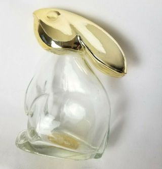 Vintage Avon Rabbit Perfume Bottle Bunny Cologne Container Easter Decor Empty