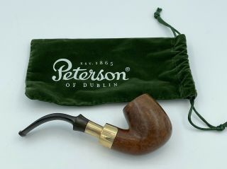 Peterson’s Smoking Pipe Dublin Gold Spigot 9 K Gold.  375 1