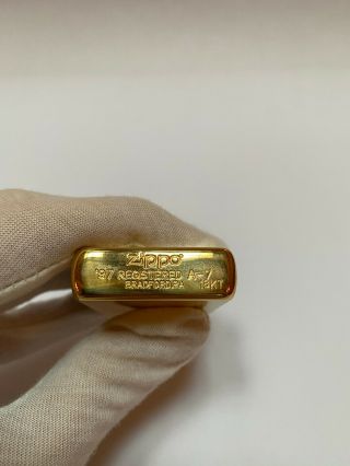 Zippo - solid 18kt gold never fired lighter - 3