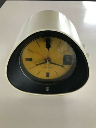 1960s Space Age Panasonic " The Spencer " Alarm Clock Radio Rc - 1091.  Made In Japan