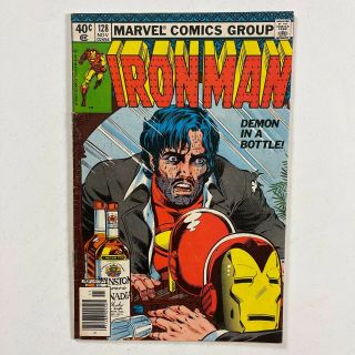 Iron Man 128 Newsstand Bob Layton Demon In A Bottle (1979,  Marvel Comics)