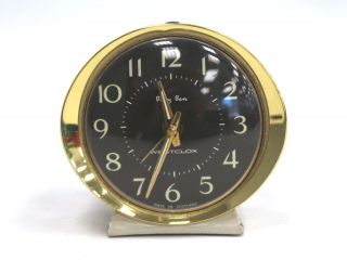 Vintage Baby Ben Westclox Made In Scotland Alarm Clock Mechanical - H25