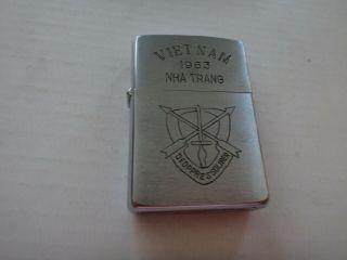 Vietnam War Zippo Lighter 1963 Nha Trang,  Us Special Forces De - Oppresso Liber