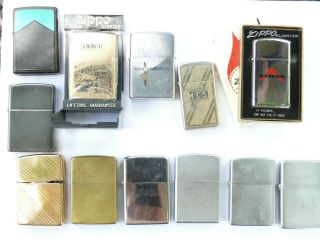 Zippo Marlboro Green Roof,  Doral,  Alton,  Simmons,  And 8 Other Zippos 12 Total