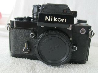 Vintage Nikon F2 & Finder 35mm Slr Film Camera Black Body