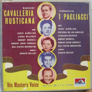 Lp - Box Pietro Mascagni / Ruggiero Leoncavallo Cavalleria Rusticana / I Pagliacci