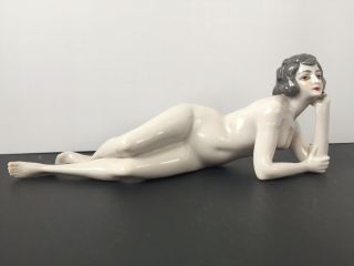 Dressel Kister Art Deco Nude Porcelain Doll Art Nouveau Ceramic Sculpture