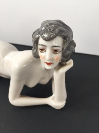Dressel Kister Art Deco Nude Porcelain Doll Art Nouveau Ceramic Sculpture 3
