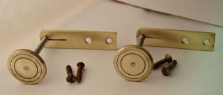 Nos Pairs Of Brass Stabilisers For Antique Wall Clocks