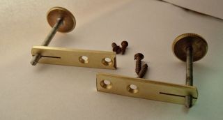 NOS Pairs of Brass Stabilisers for Antique Wall Clocks 2