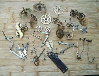 Large Quantity Of Smiths Enfield Pinions And Wheels Fly Wheel Etc