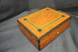 Prometheus Cigar Humidor Hand Made Wood Inlay Key Dust Cover & Box - A17 2