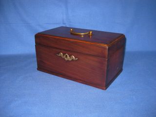Antique 18Th Century George III Mahogany Wood Tea Caddy Box 3