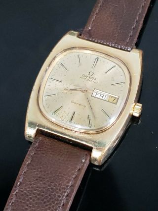 Omega Geneve Automatic Ref 166.  0188 Cal 1022 36mm Vintage Mens Day Date Watch